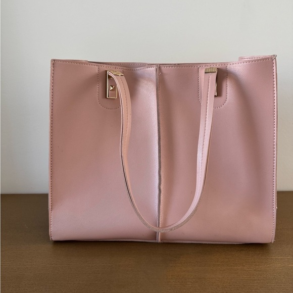 Urban Expressions Vegan Pink Handbag Totebag Barbiecore, Pastel, Rose, Spring - Picture 2 of 10
